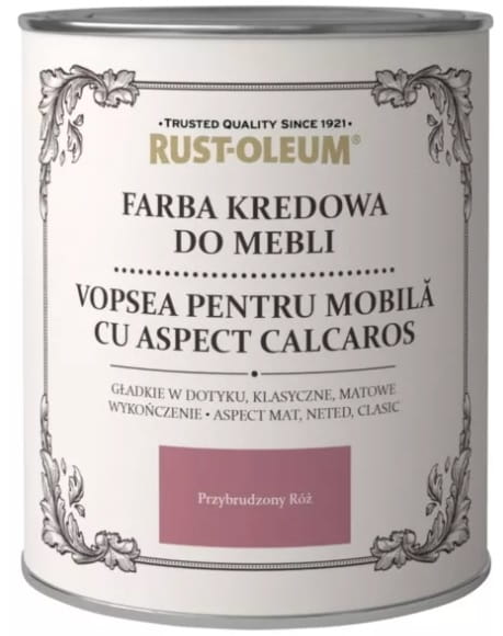Rust-oleum Farba kredowa do mebli Przybrudzony Róż mat 750ml
