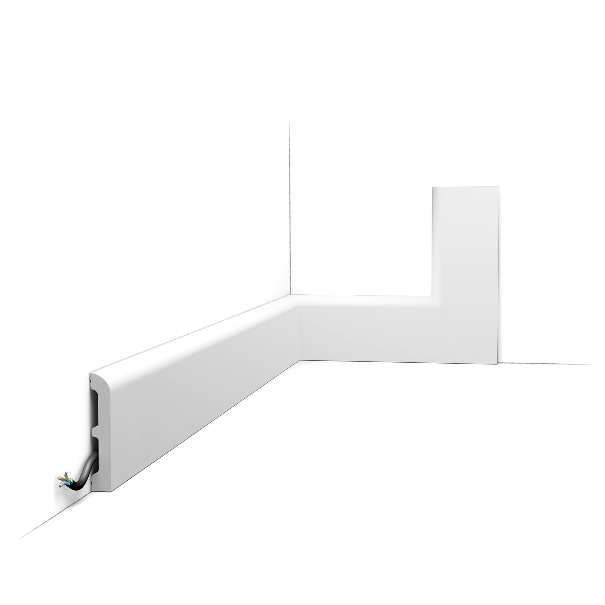 Orac Decor SX183 Listwa Przypodłogowa RAL 9003