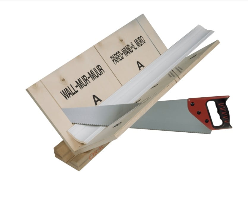 Skrzynka uciosowa XL. Do cięcia pod kątem wraz z piłą FB300